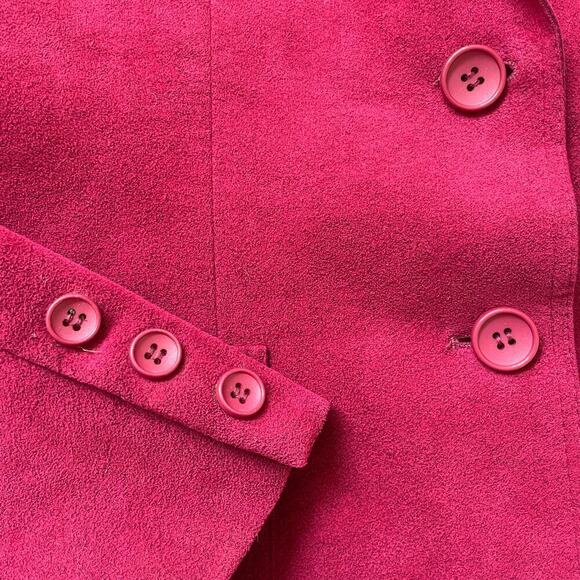 Vintage 70s Lilli Ann Ultrasuede Blazer | Adolph Schuman, Fuchsia, Fits M/L, EUC - Picture 6 of 7